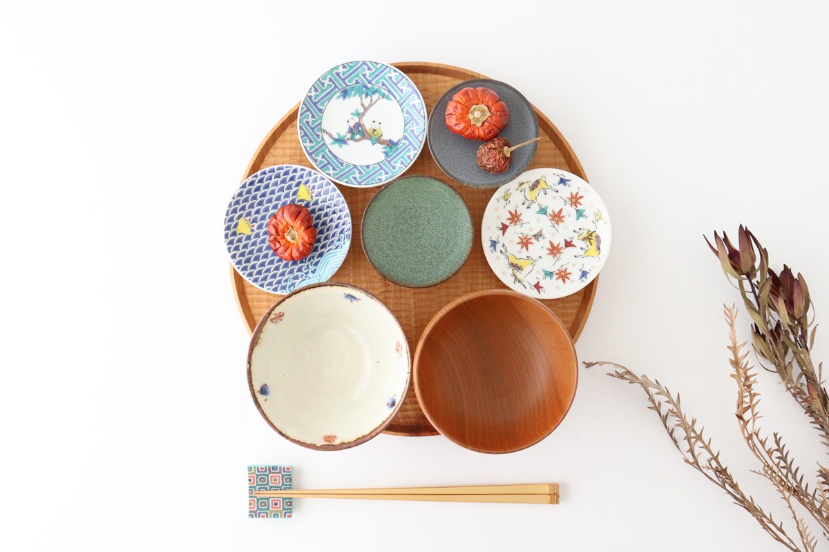 Seikou Kiln Sauce Plate Deer and Maple | Kutani Ware-Detail9