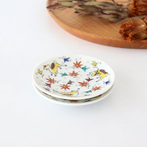 Seikou Kiln Sauce Plate Deer and Maple | Kutani Ware-Detail10