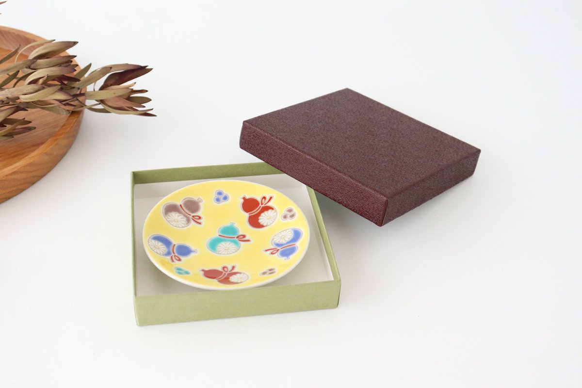 Seikou Kiln Sauce Plate Six Gourds | Kutani Ware-Detail11