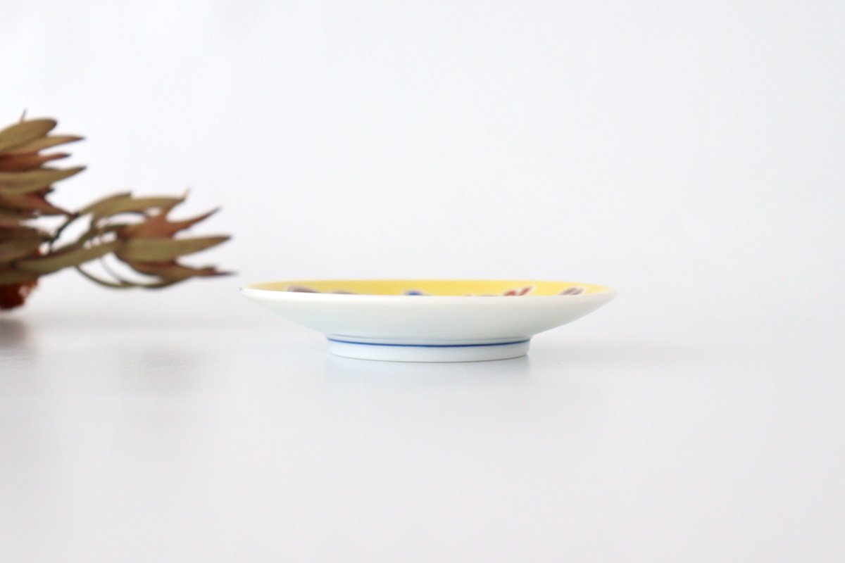 Seikou Kiln Sauce Plate Six Gourds | Kutani Ware-Detail3