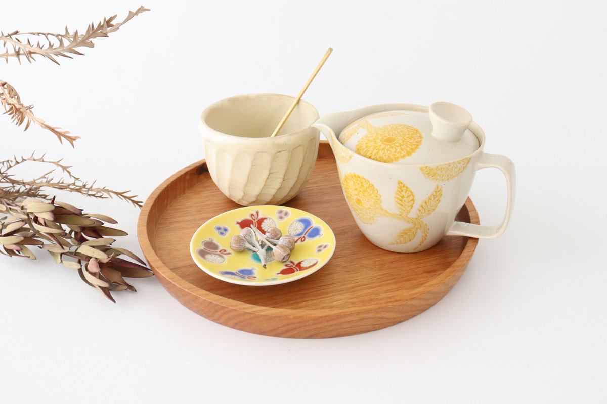 Seikou Kiln Sauce Plate Six Gourds | Kutani Ware