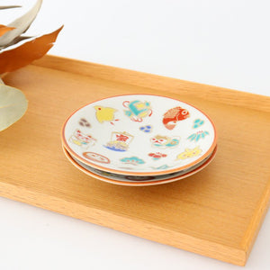 Seikou Kiln Small Plate Luckey Charms White | Kutani Ware-Detail9