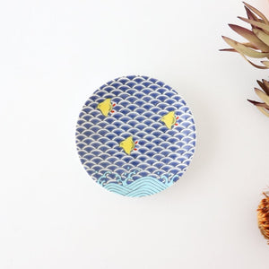 Seikou Kiln Sauce Plate Chidori | Kutani Ware-TOP