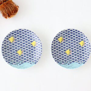 Seikou Kiln Sauce Plate Chidori | Kutani Ware-Detail10