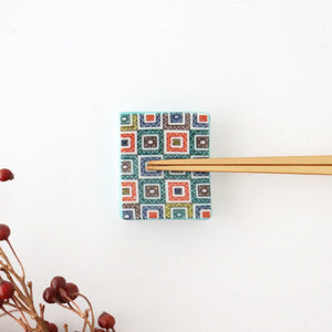 Seikou Kiln Colored Chopstick Rest Stone Pavement | Hashioki Kutani Ware-TOP