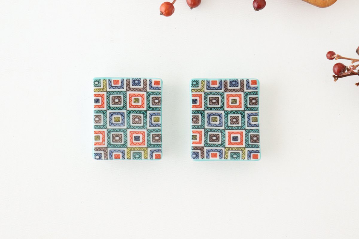 Seikou Kiln Colored Chopstick Rest Stone Pavement | Hashioki Kutani Ware-Detail10