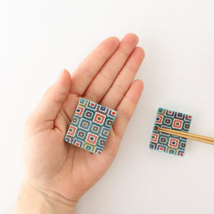 Seikou Kiln Colored Chopstick Rest Stone Pavement | Hashioki Kutani Ware-Detail4