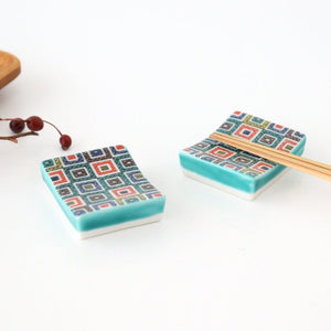 Seikou Kiln Colored Chopstick Rest Stone Pavement | Hashioki Kutani Ware-Detail6