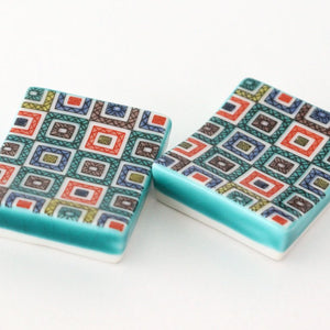 Seikou Kiln Colored Chopstick Rest Stone Pavement | Hashioki Kutani Ware-Detail7