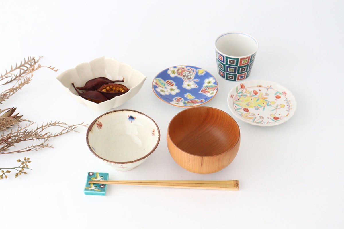 Seikou Kiln Colored Chopstick Rest Crane | Hashioki Kutani Ware-Detail8