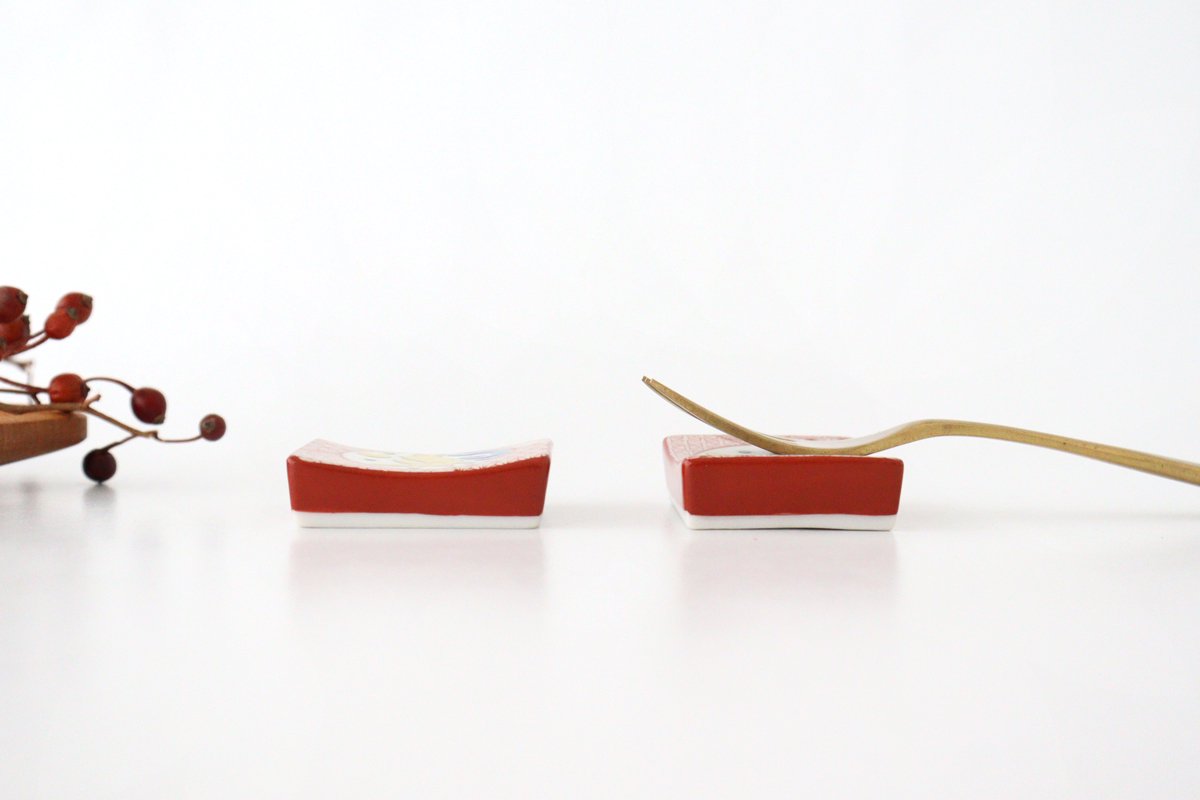 Seikou Kiln Colored Chopstick Rest Rabbit | Hashioki Kutani Ware-Detail2