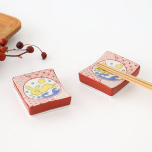 Seikou Kiln Colored Chopstick Rest Rabbit | Hashioki Kutani Ware-Detail6