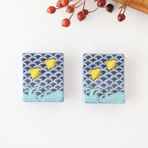 Seikou Kiln Colored Chopstick Rest Chidori | Hashioki Kutani Ware-Detail10