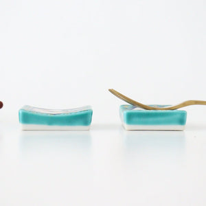 Seikou Kiln Colored Chopstick Rest Flowers and Birds | Hashioki Kutani Ware-Detail2