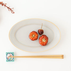 Seikou Kiln Colored Chopstick Rest Flowers and Birds | Hashioki Kutani Ware-Detail5