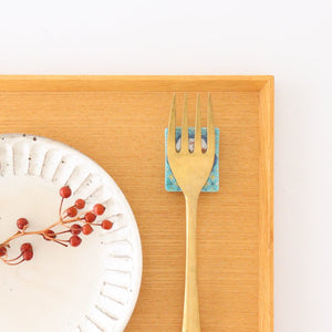 Seikou Kiln Colored Chopstick Rest Flowers and Birds | Hashioki Kutani Ware-Detail9