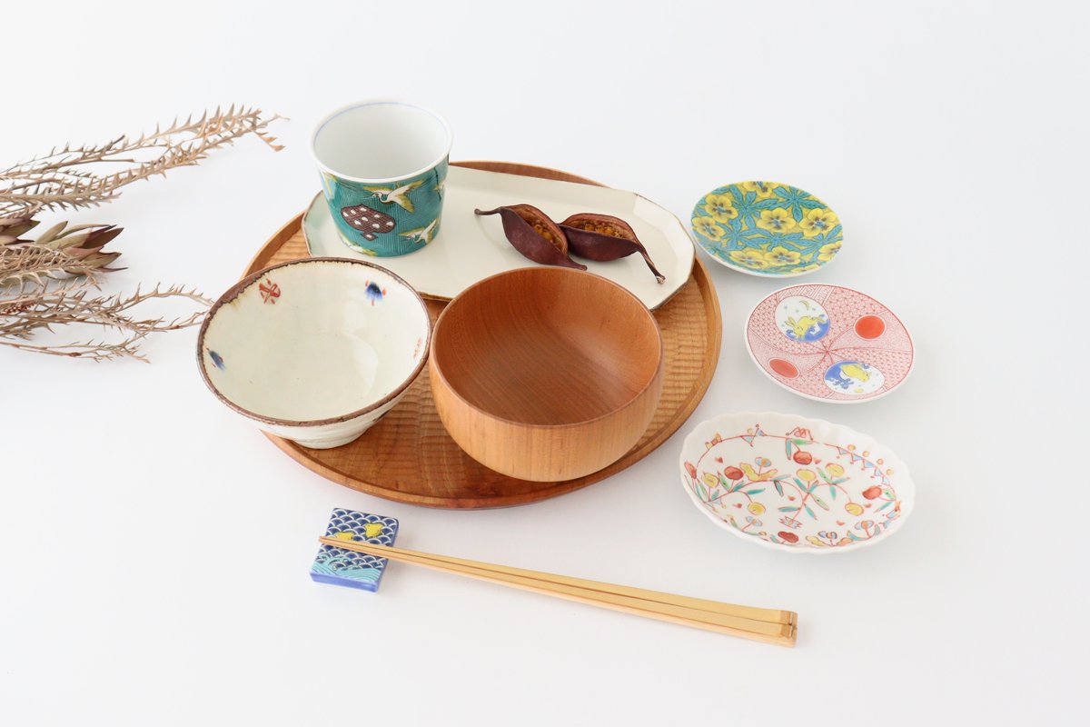 Seikou Kiln Soba Choko Old Kutani Crane | Free Cup Kutani Ware