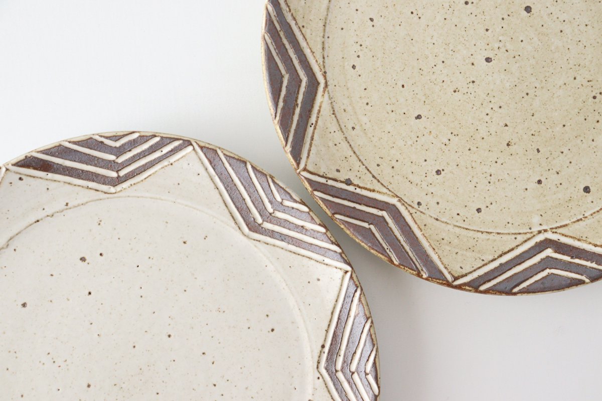 tomaru Plate Star 21cm/8.3in | Shigaraki Ware