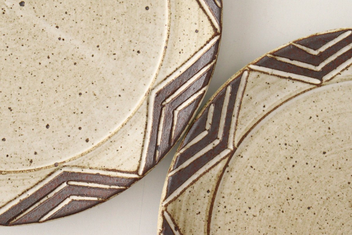 tomaru Plate Star 21cm/8.3in | Shigaraki Ware