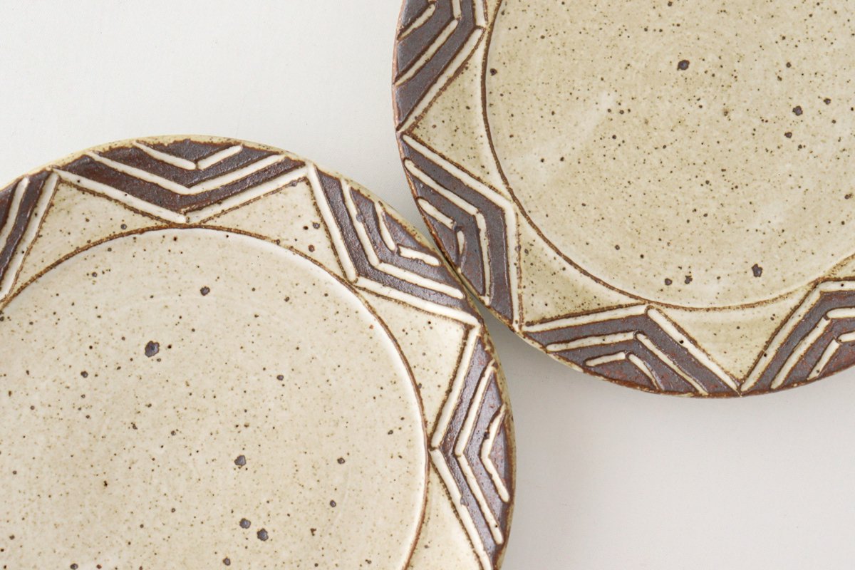 tomaru Plate Star 15cm/5.9in | Shigaraki Ware