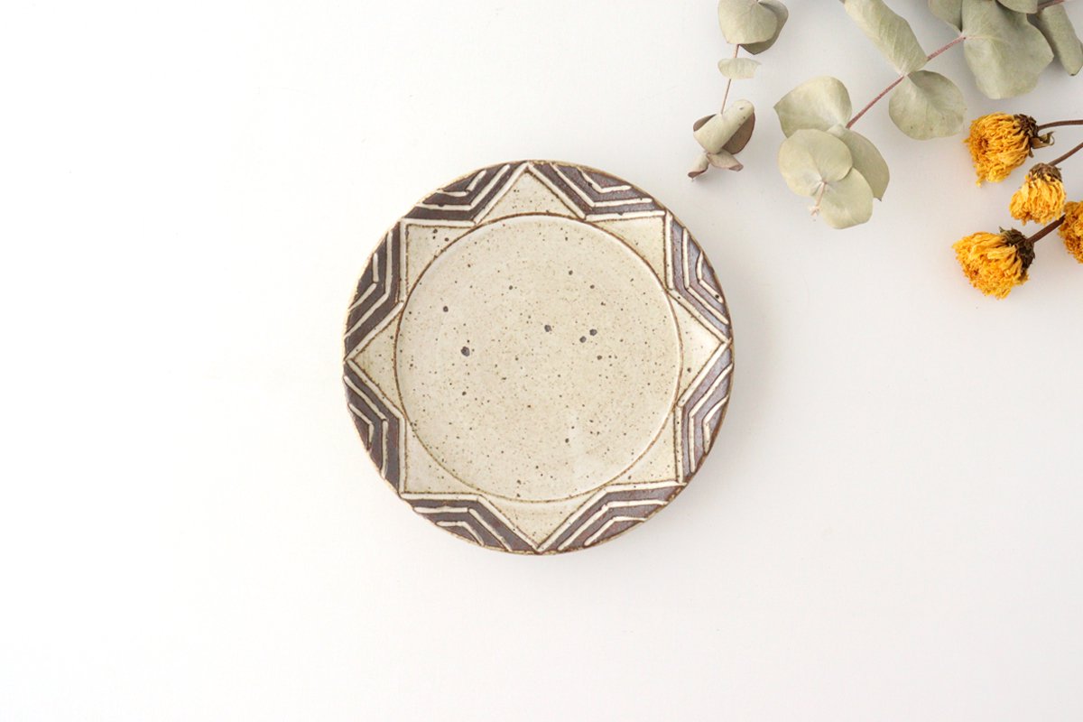 tomaru Plate Star 15cm/5.9in | Shigaraki Ware