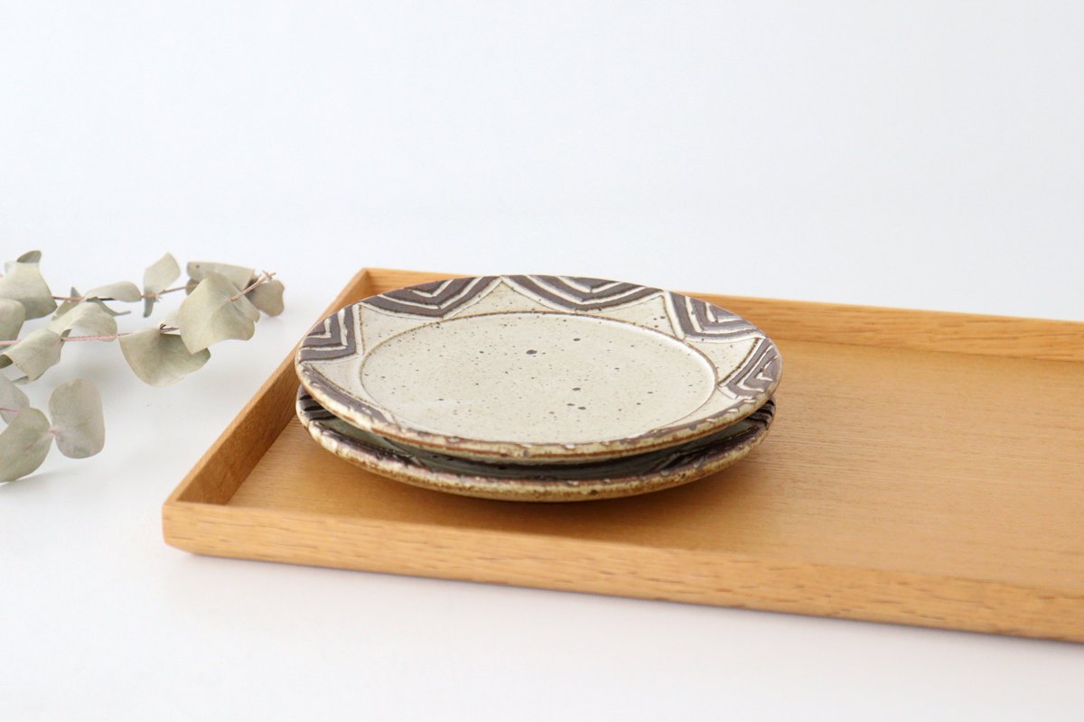 tomaru Plate Star 15cm/5.9in | Shigaraki Ware