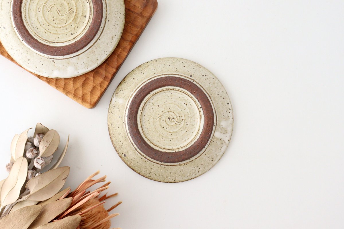 tomaru Plate Shinogi 15cm/5.9in | Shigaraki Ware