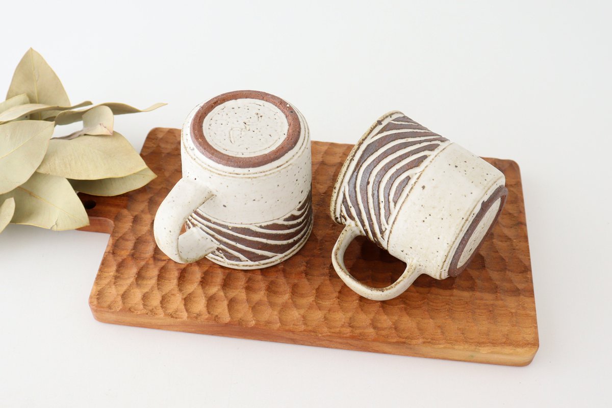 tomaru Mug Wave Pattern | Shigaraki Ware