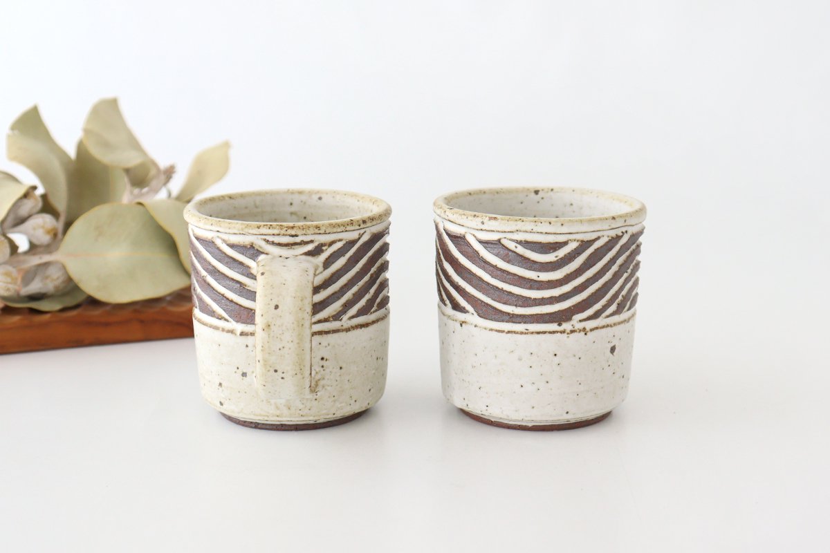 tomaru Mug Wave Pattern | Shigaraki Ware