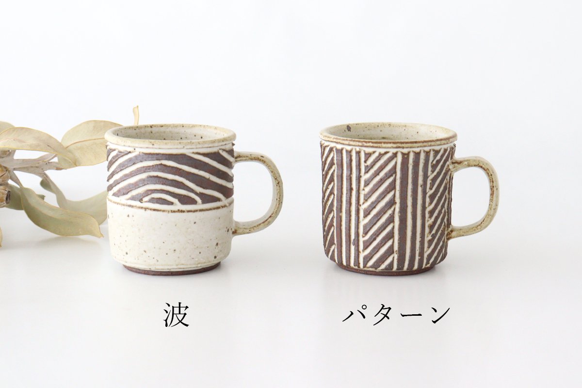 tomaru Mug Wave Pattern | Shigaraki Ware