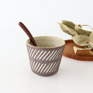 tomaru Japanese Cup Diagonal Shinogi | Yunomi Shigaraki Ware-TOP