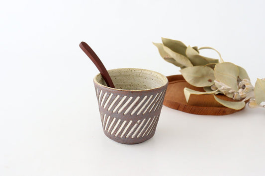 tomaru Japanese Cup Diagonal Shinogi | Yunomi Shigaraki Ware-TOP