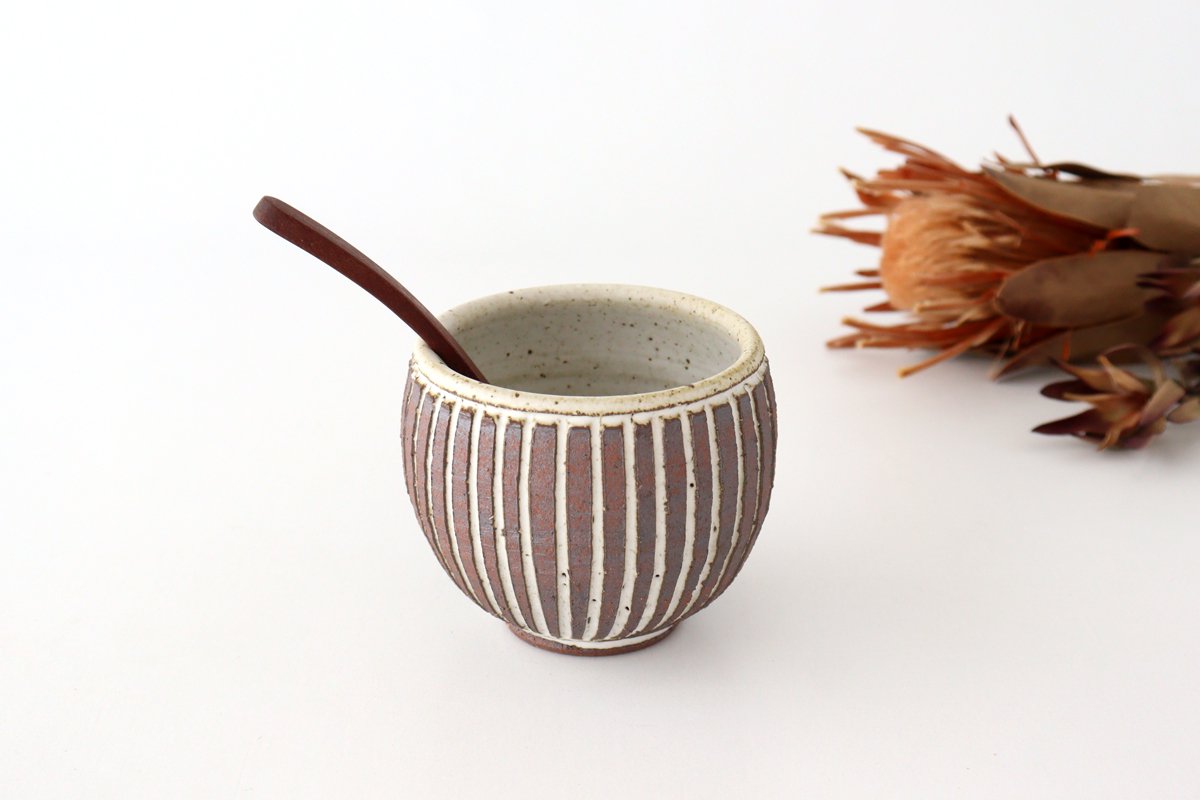 tomaru Japanese Cup Vertical Shinogi | Yunomi Shigaraki Ware-Detail2