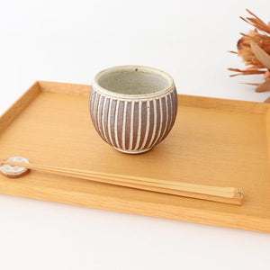 tomaru Japanese Cup Vertical Shinogi | Yunomi Shigaraki Ware-Detail10