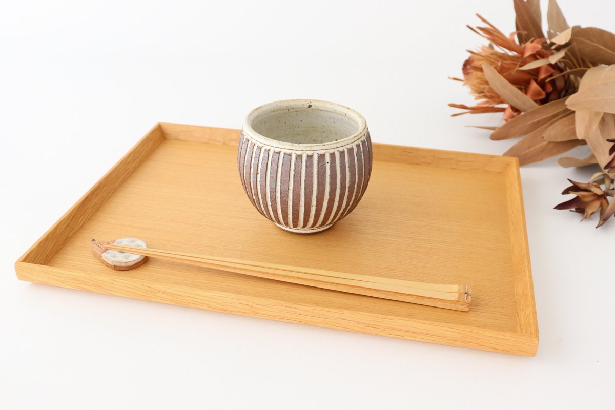 tomaru Japanese Cup Vertical Shinogi | Yunomi Shigaraki Ware-Detail10