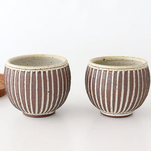 tomaru Japanese Cup Vertical Shinogi | Yunomi Shigaraki Ware-Detail11