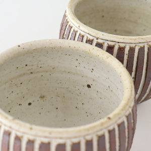 tomaru Japanese Cup Vertical Shinogi | Yunomi Shigaraki Ware-Detail12