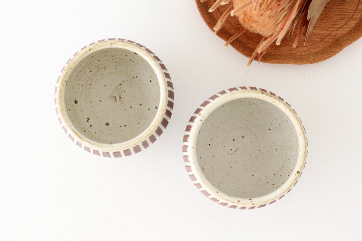 tomaru Japanese Cup Vertical Shinogi | Yunomi Shigaraki Ware-Detail5