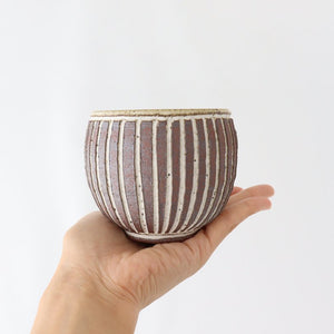 tomaru Japanese Cup Vertical Shinogi | Yunomi Shigaraki Ware-Detail7