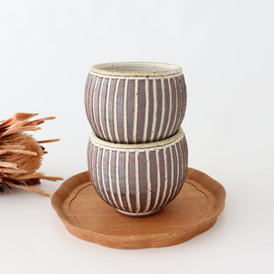 tomaru Japanese Cup Vertical Shinogi | Yunomi Shigaraki Ware-Detail8