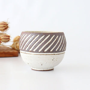 tomaru Japanese Cup Shinogi | Yunomi Shigaraki Ware-Detail2