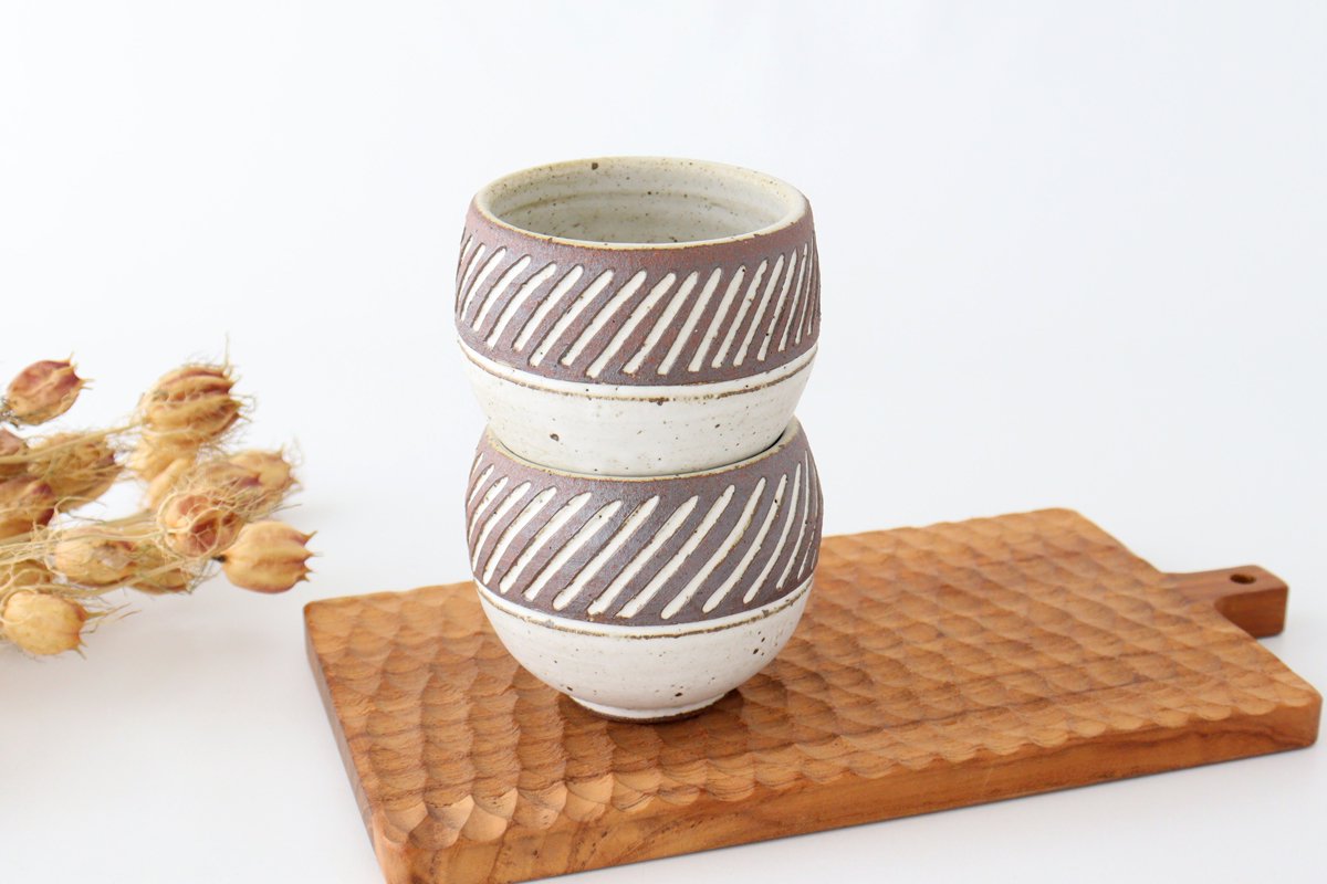 tomaru Japanese Cup Shinogi | Yunomi Shigaraki Ware-Detail10