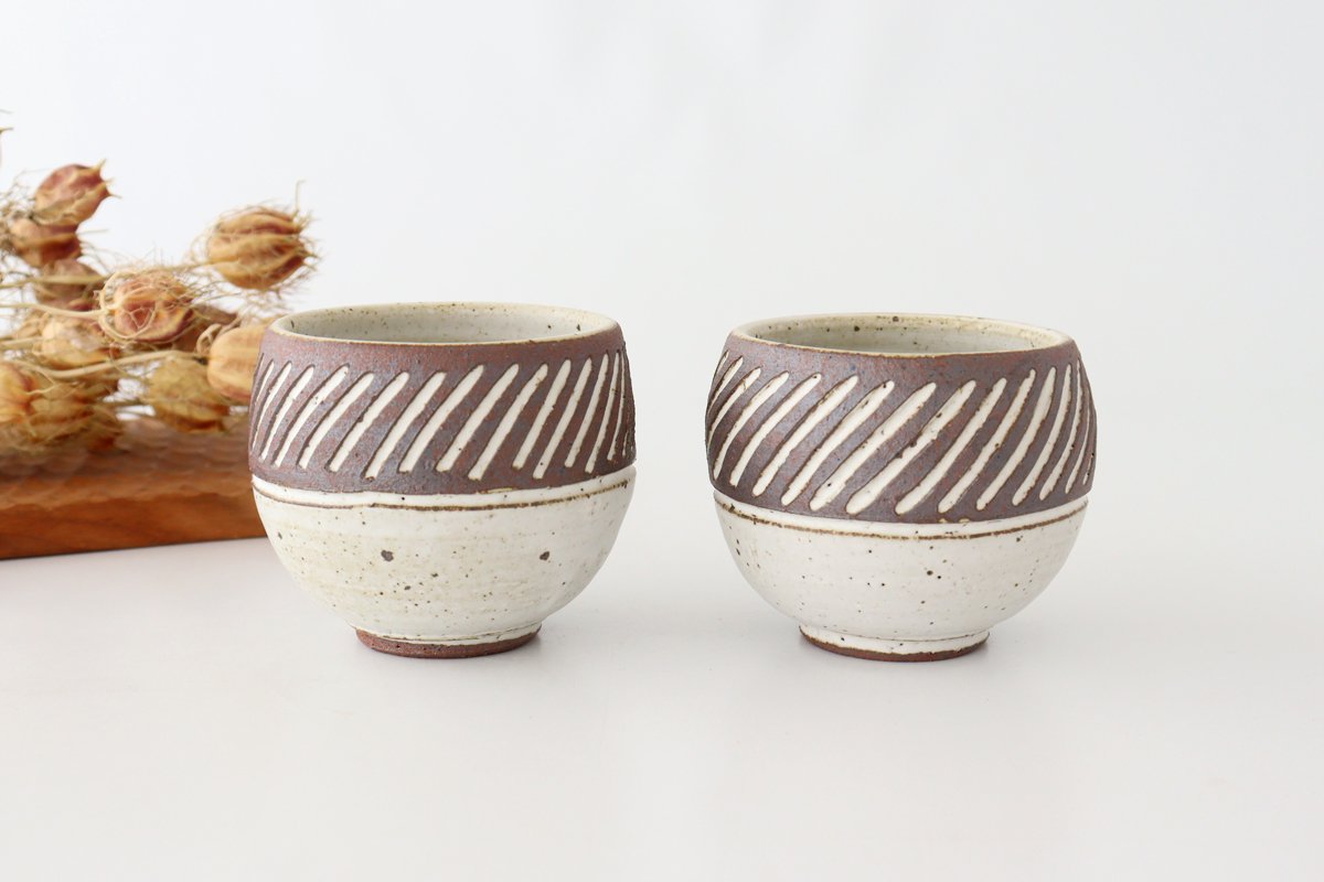 tomaru Japanese Cup Shinogi | Yunomi Shigaraki Ware-Detail11