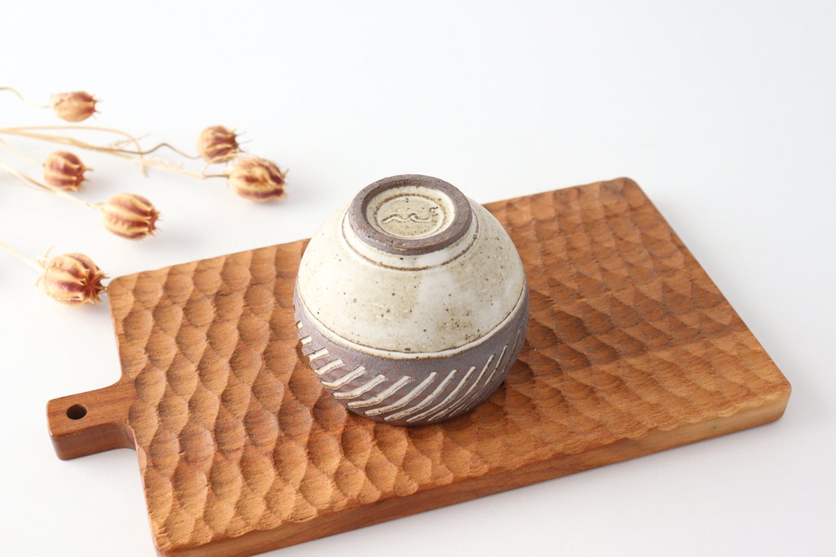 tomaru Japanese Cup Shinogi | Yunomi Shigaraki Ware-Detail4