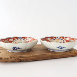 Rinkurou Kiln Small Bowl Old Imari Style Flower-pattern  | Kobachi Hasami Ware-Detail6