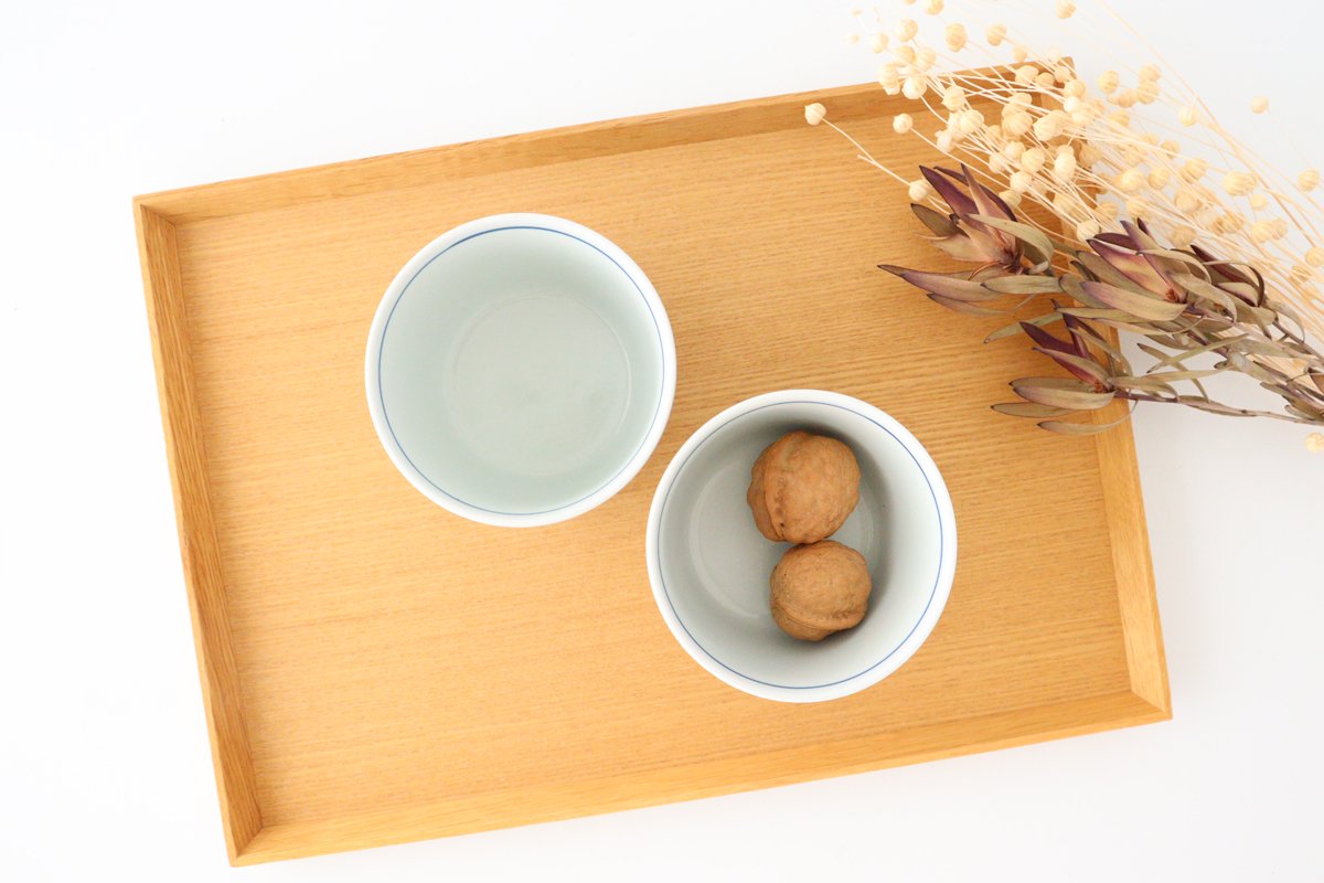 Soba choko window flower picture porcelain Rinkurou kiln Hasami ware-Detail5