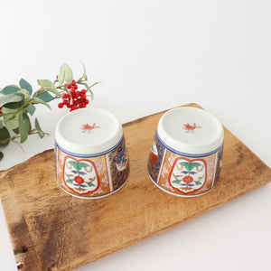 Soba choko window flower picture porcelain Rinkurou kiln Hasami ware-Detail6