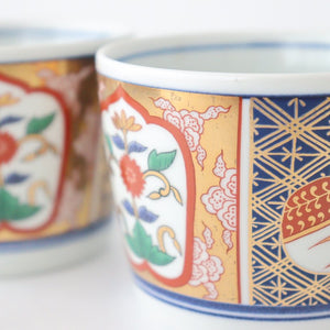 Soba choko window flower picture porcelain Rinkurou kiln Hasami ware-Detail8