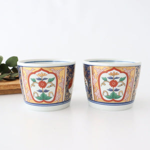Soba choko window flower picture porcelain Rinkurou kiln Hasami ware-Detail10