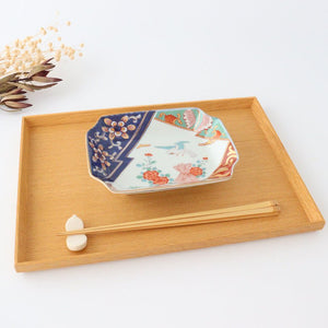 Rinkuro Kiln Octagonal Plate Peony | Sushi Plate Hasami Ware-Detail3